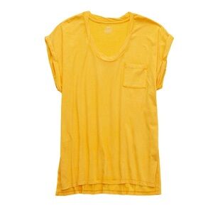 New - Aerie Boyfriend Rope Voop T-Shirt in Gold